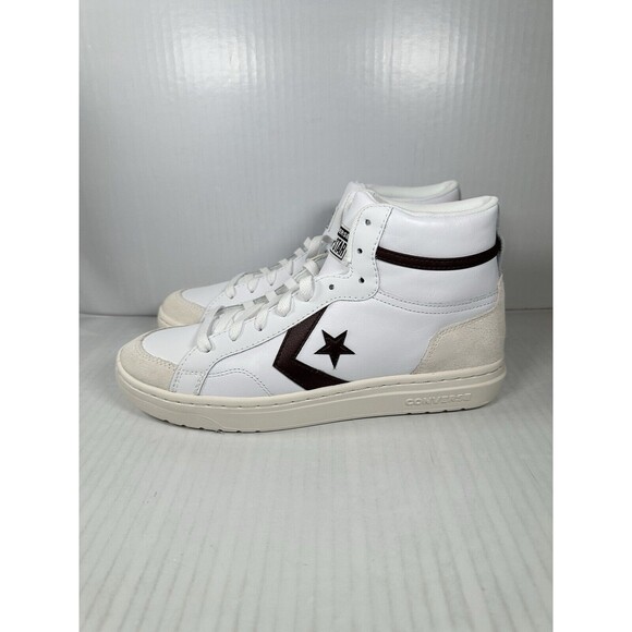 Size 10 Mens Converse Pro Blaze Classic Mid Shoes White Bloodstone Egret A08644C - Picture 3 of 8